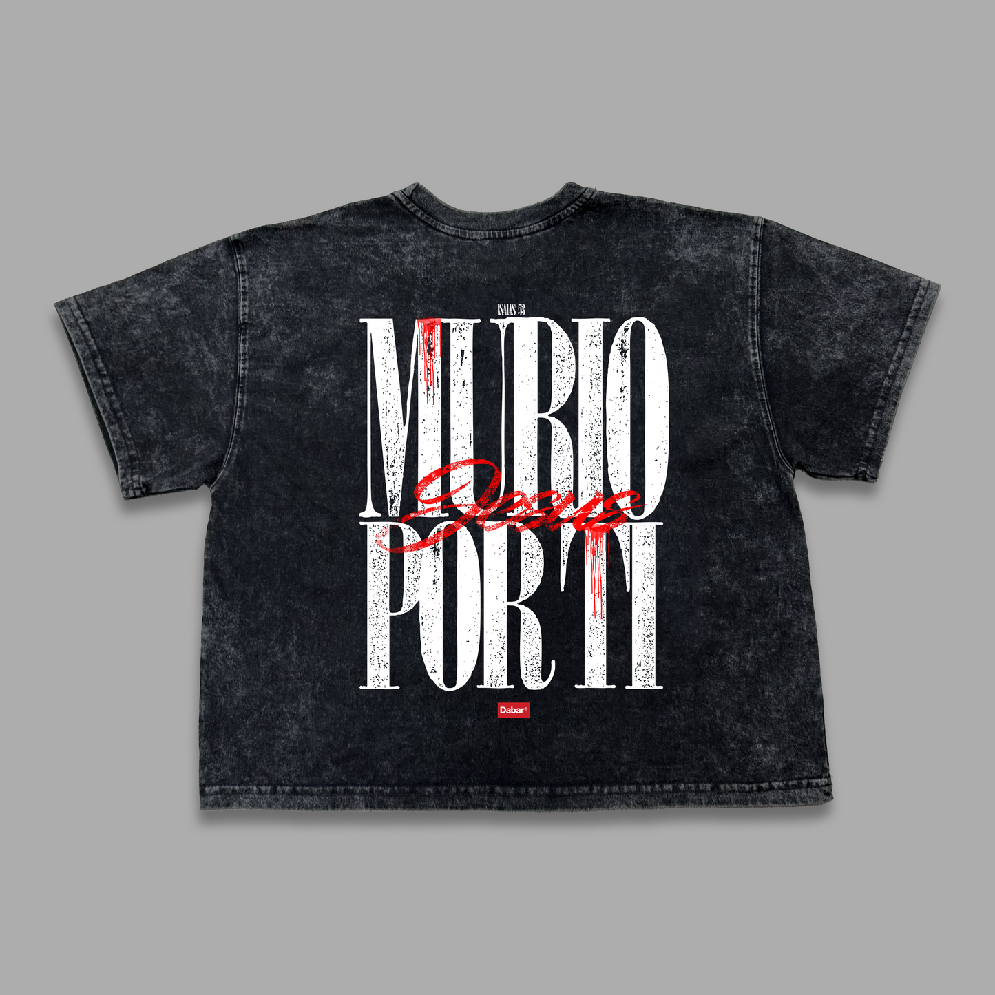 Tshirt Mujer Boxy stonewash MURIO POR TI