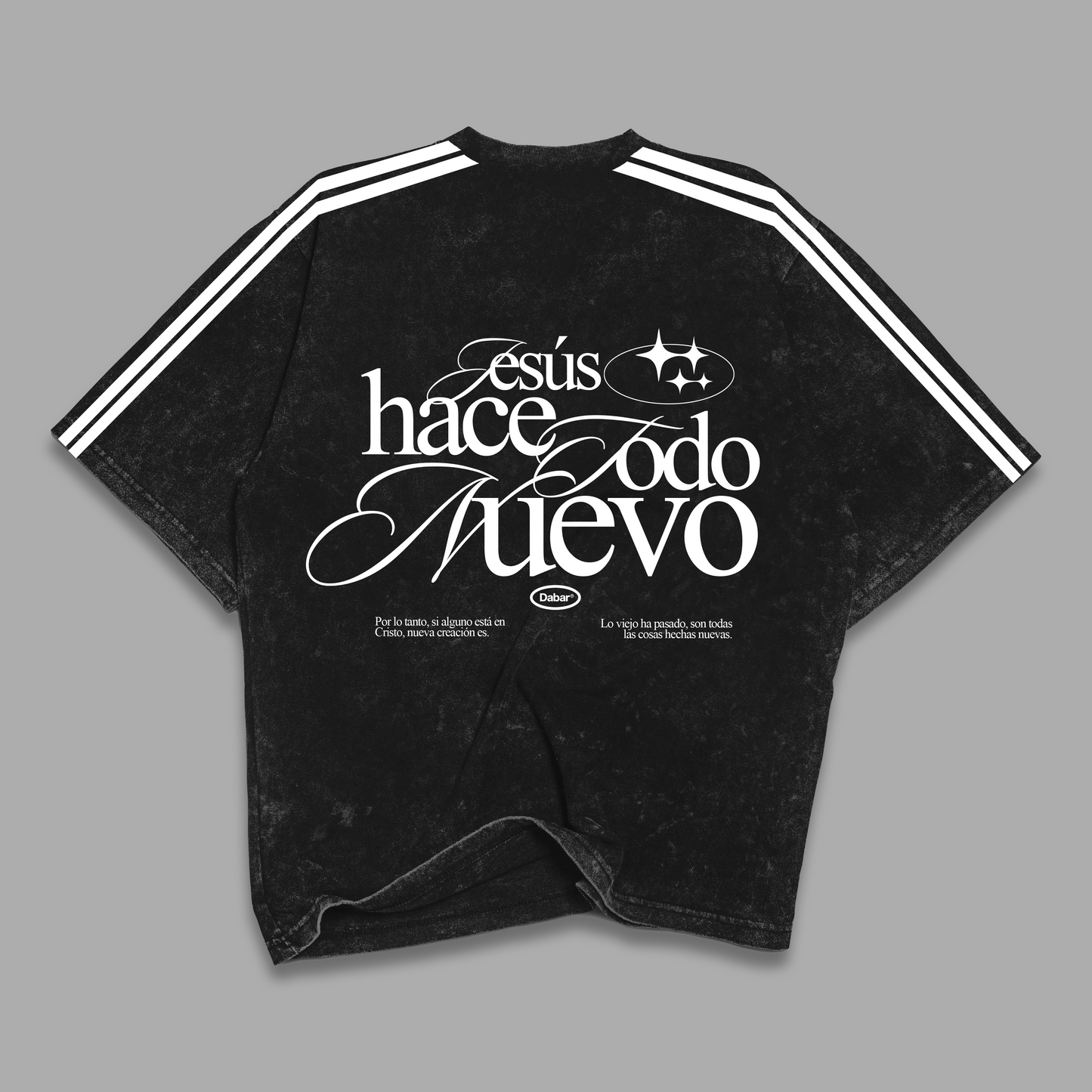 Tshirt Stonewash Lines Relaxed TODO NUEVO