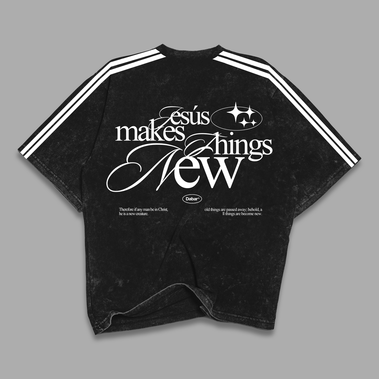 Tshirt Stonewash Lines Relaxed TODO NUEVO