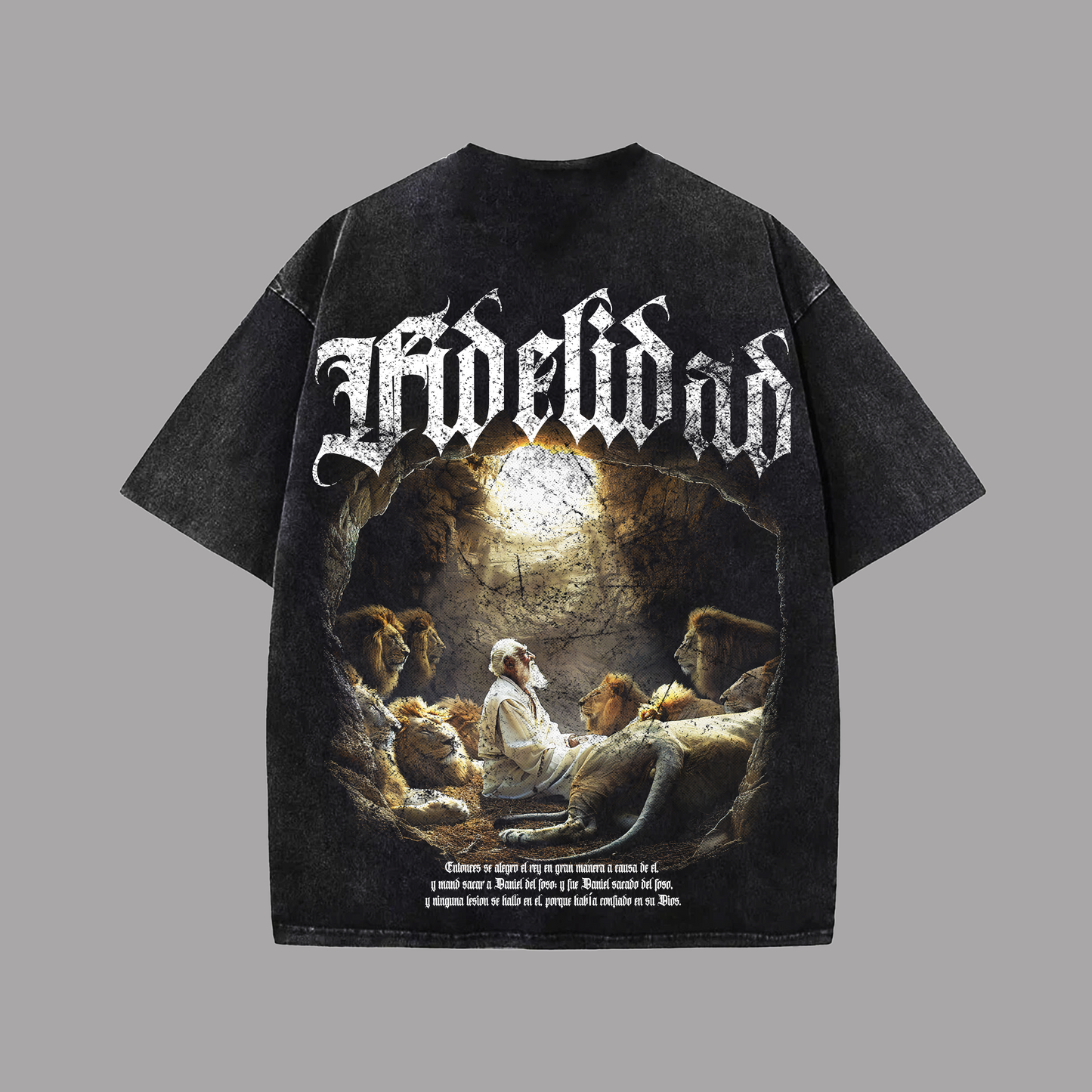 Tshirt Kids acid wash black FIDELIDAD