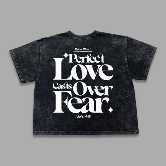 Tshirt Mujer Boxy stonewash PERFECT LOVE