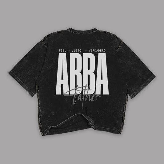 Tshirt Mujer Stonewash "ABBA" (Fit Boxy)
