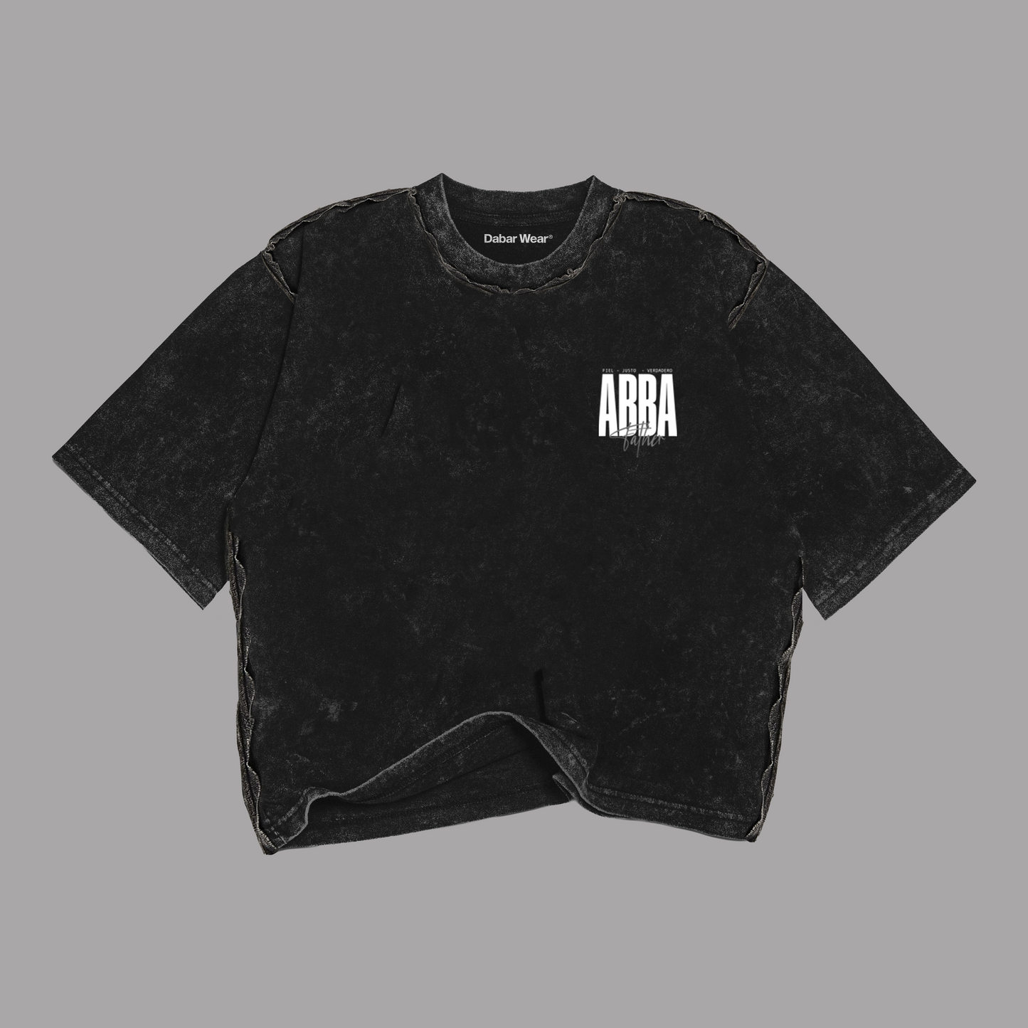 Tshirt Mujer Stonewash "ABBA" (Fit Boxy)