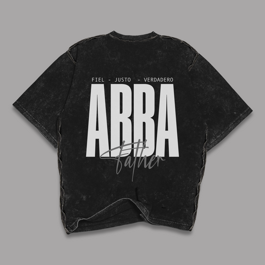 Tshirt Stonewash Distressed "ABBA" (Fit relaxed)