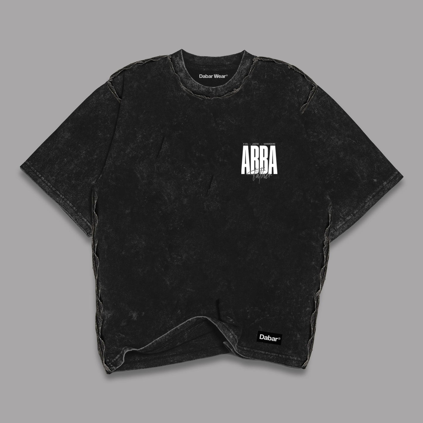 Tshirt Stonewash Distressed "ABBA" (Fit relaxed)