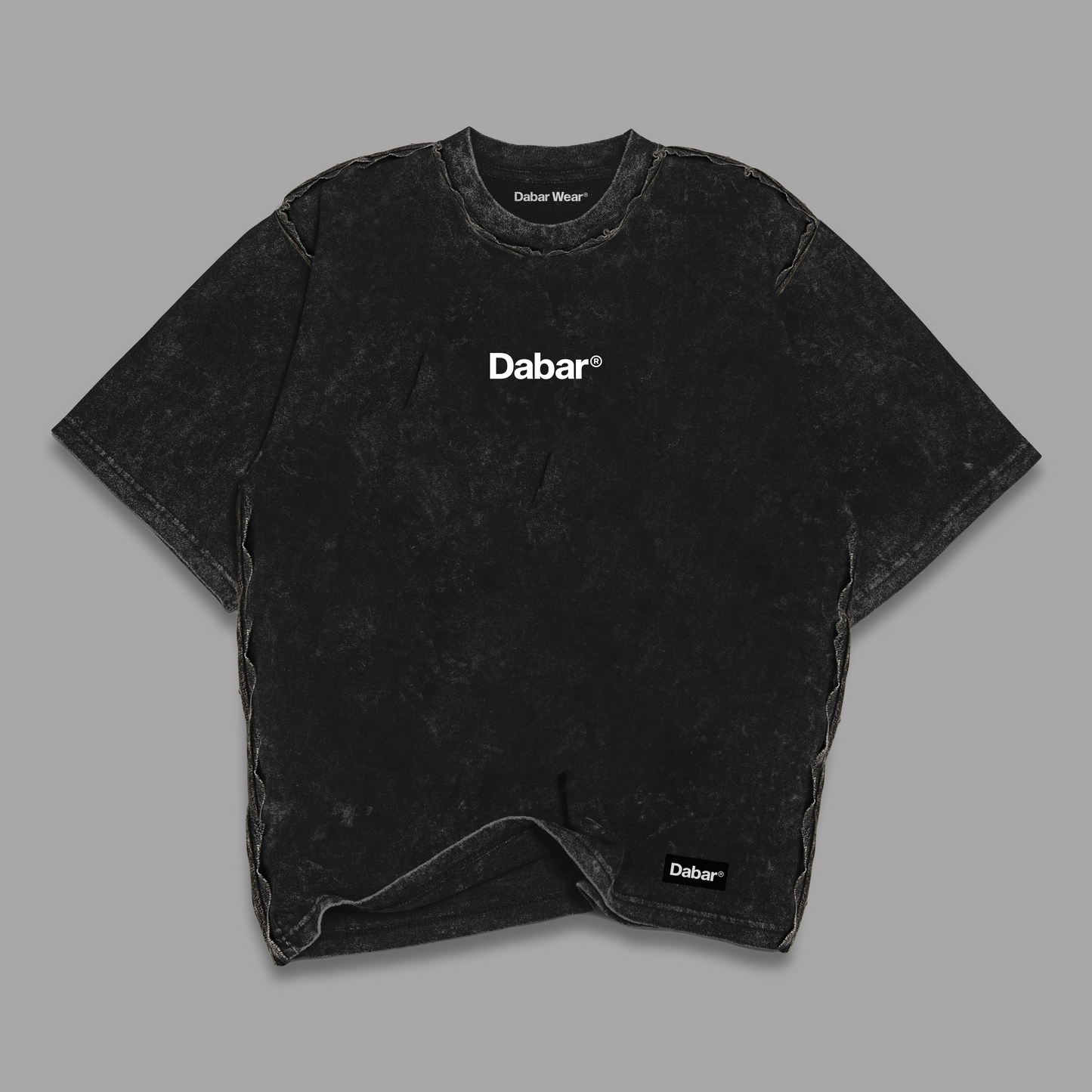 Tshirt Stonewash Distressed "WORTHY" (Fit Relaxed)