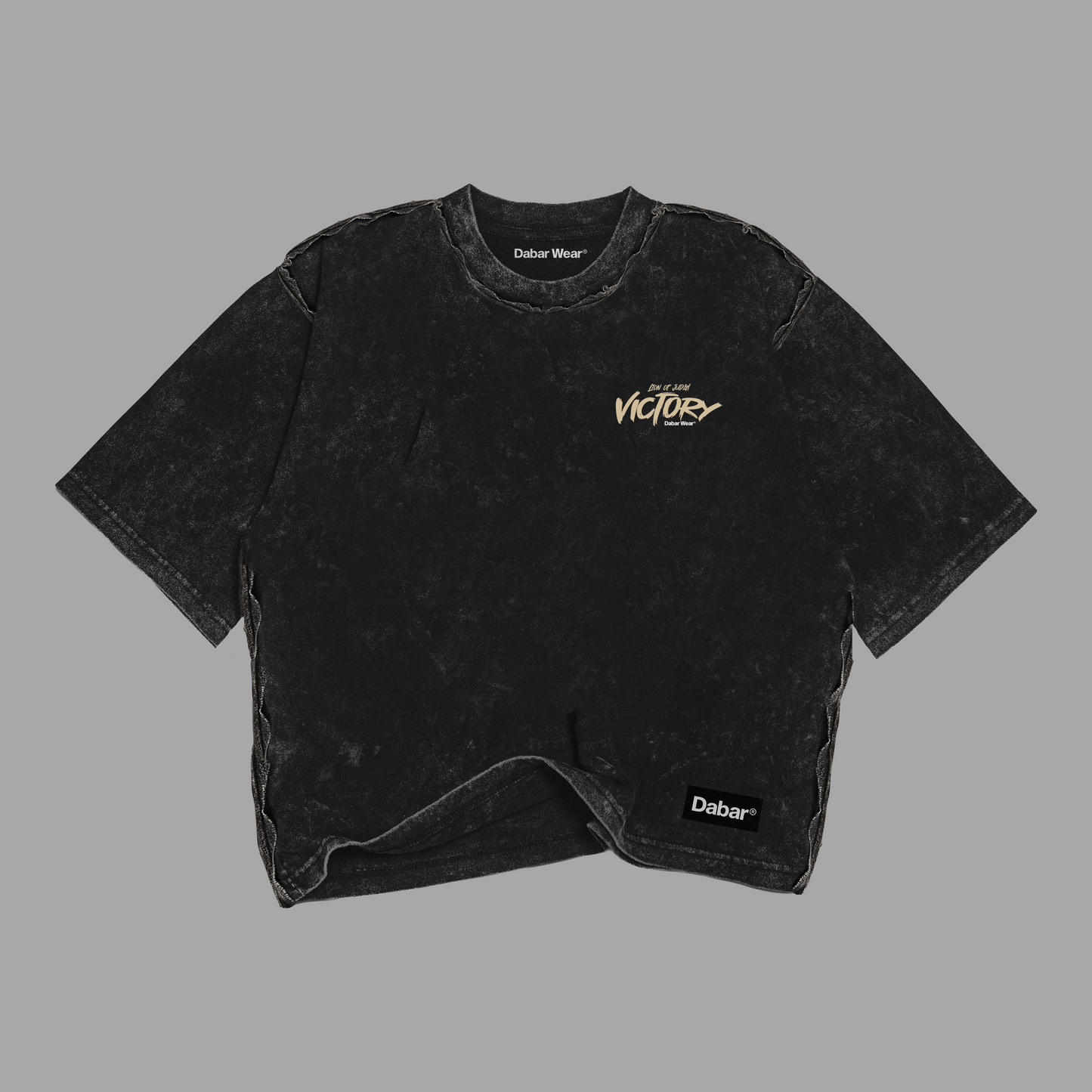 Tshirt Mujer stonewash "VICTORY" (Fit Boxy)