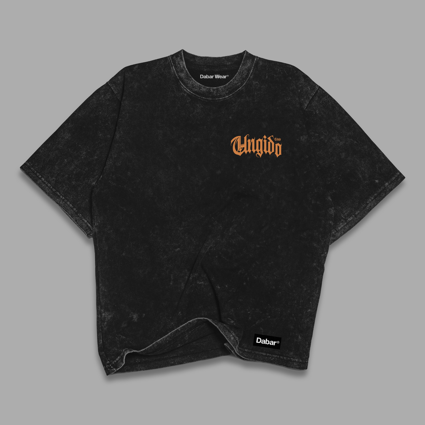 Tshirt acid wash Relaxed Black UNGIDO