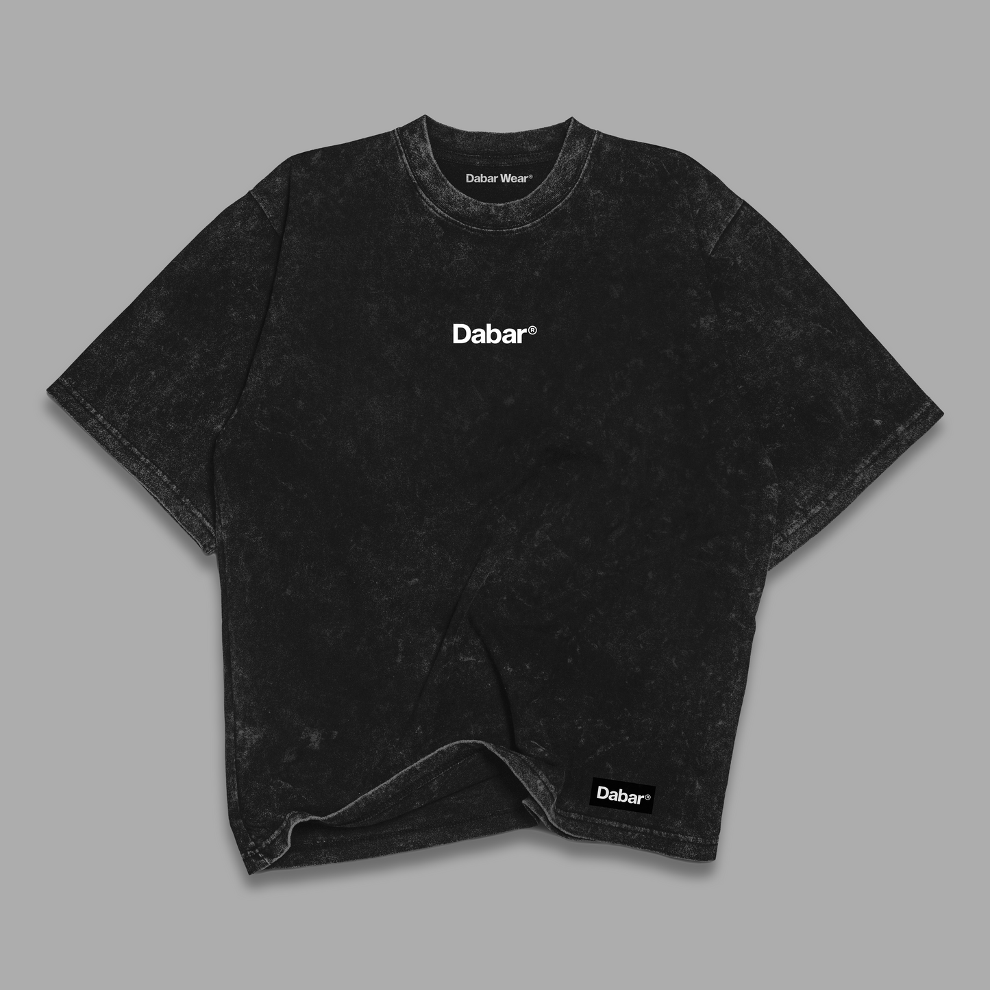 Tshirt acid wash Relaxed Black WORTHY
