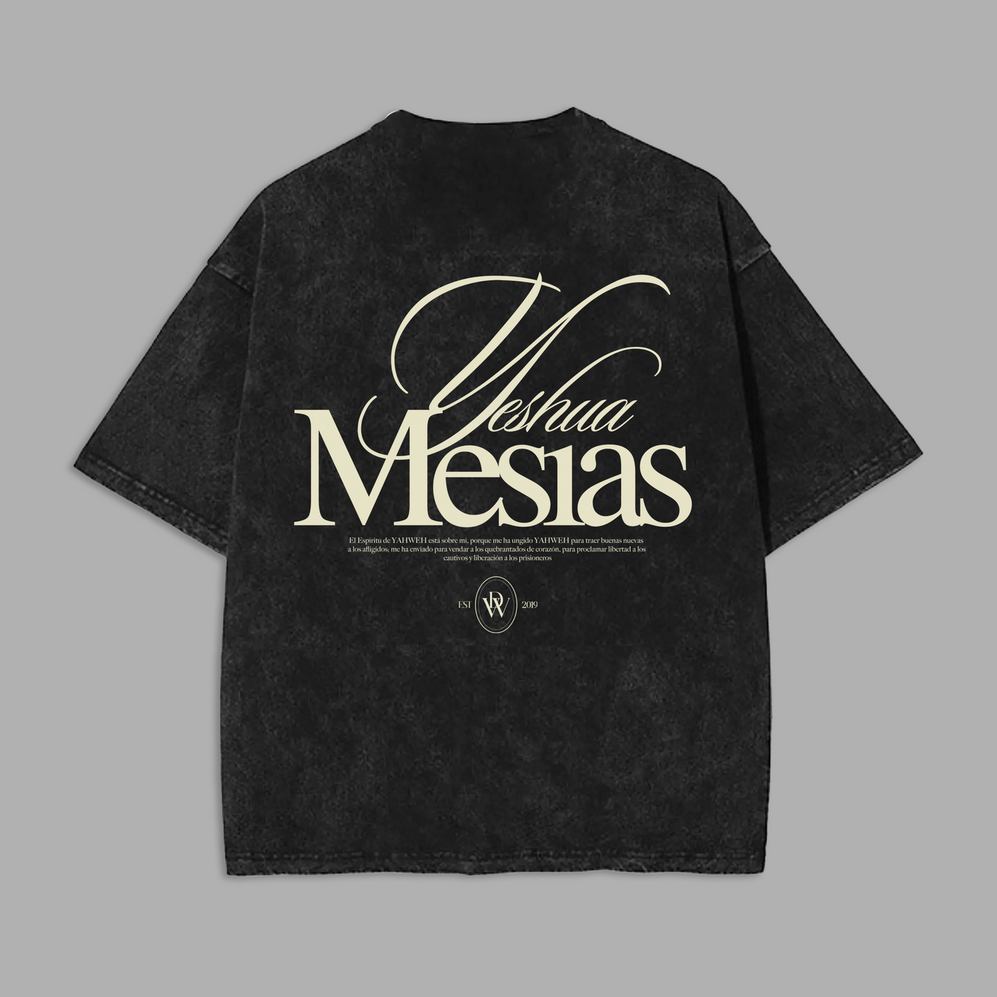 Tshirt Boxy Acid Wash UnIsex MESIAS