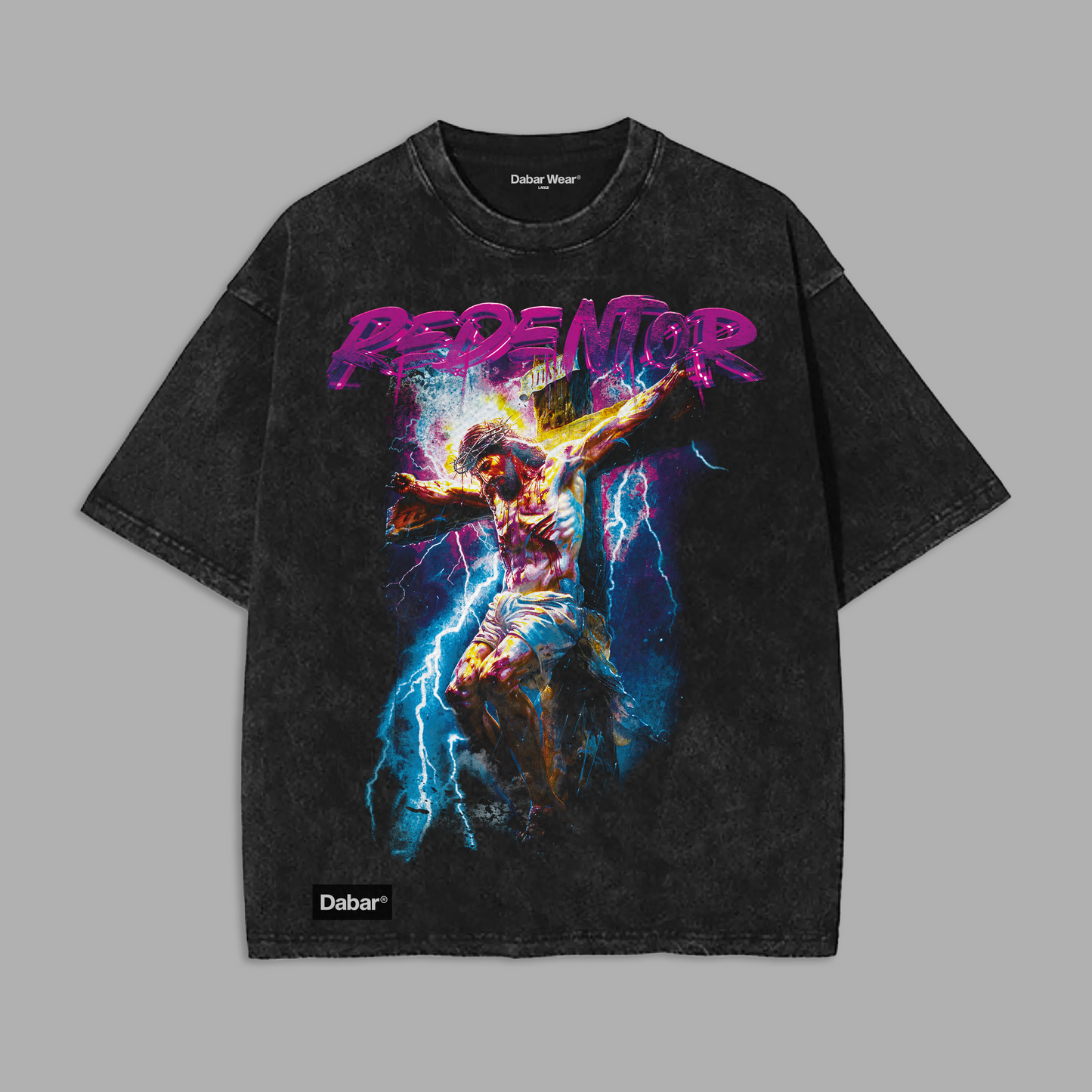 Tshirt Boxy Acid Wash UnIsex REDENTOR