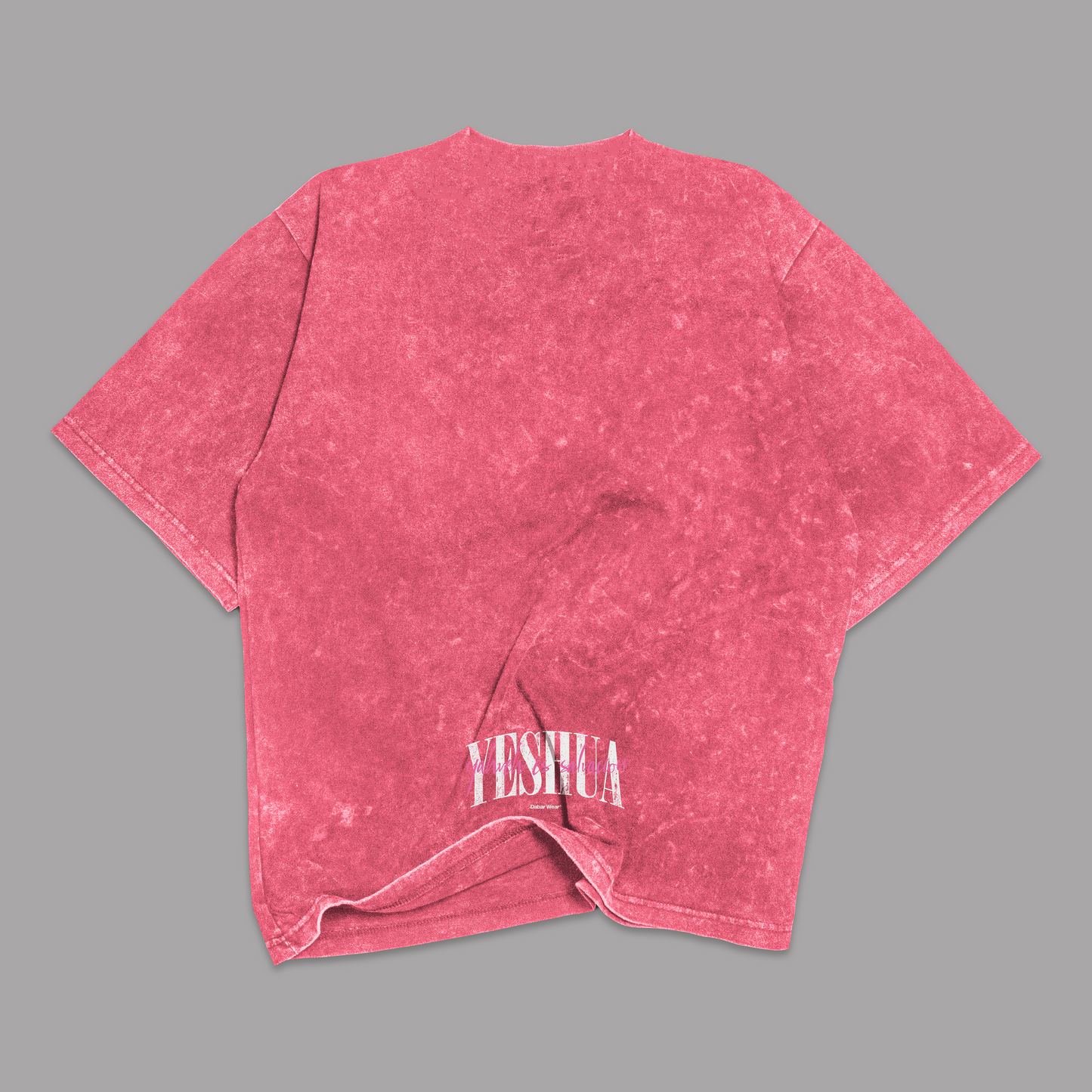 Tshirt Stonewash Pink Relaxed YESHUA