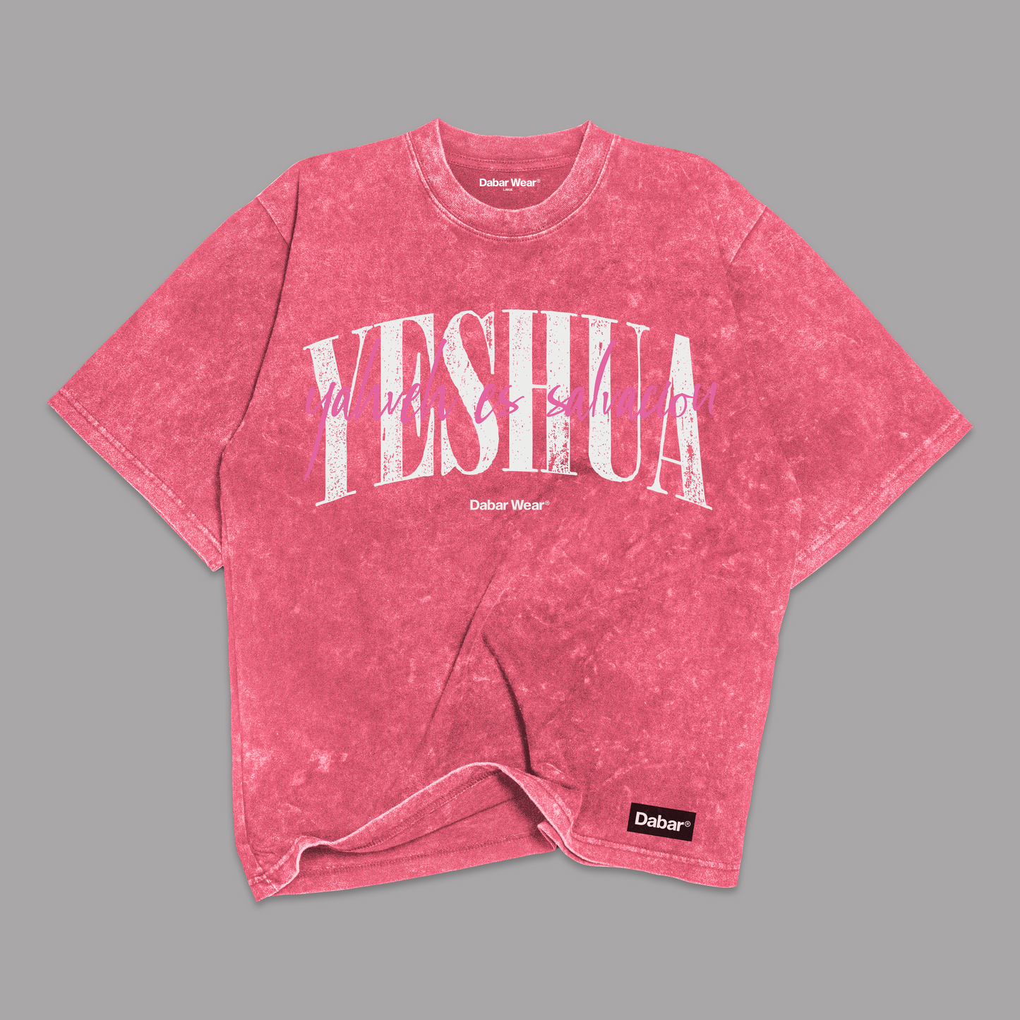 Tshirt Stonewash Pink Relaxed YESHUA