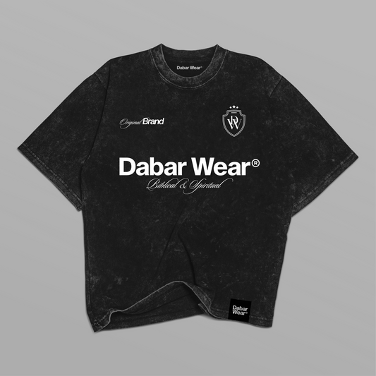 Tshirt acid wash Relaxed Black DABARWEAR CONCEPT