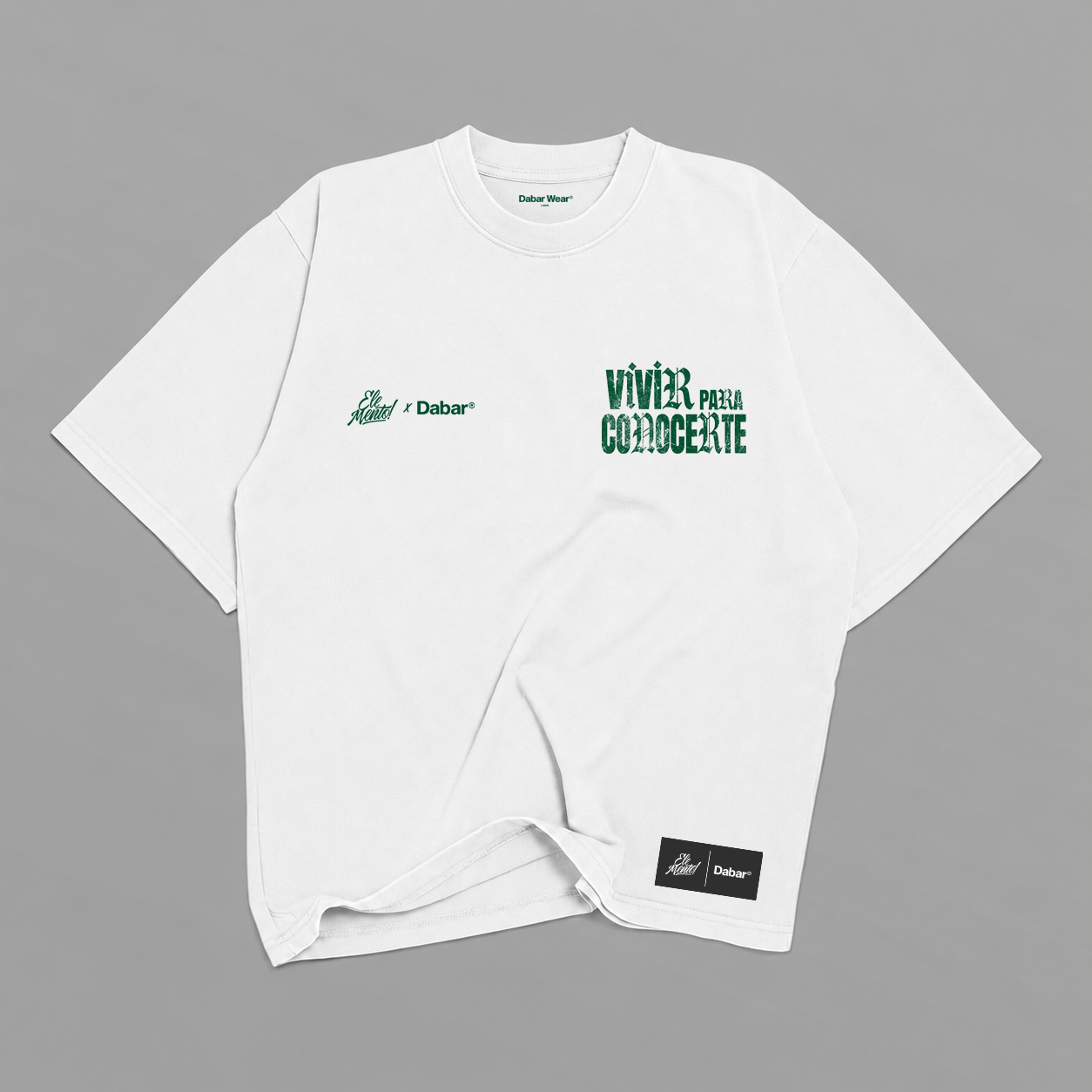 Tshirt White "VIVIR PARA CONOCERTE" (Fit oversize)