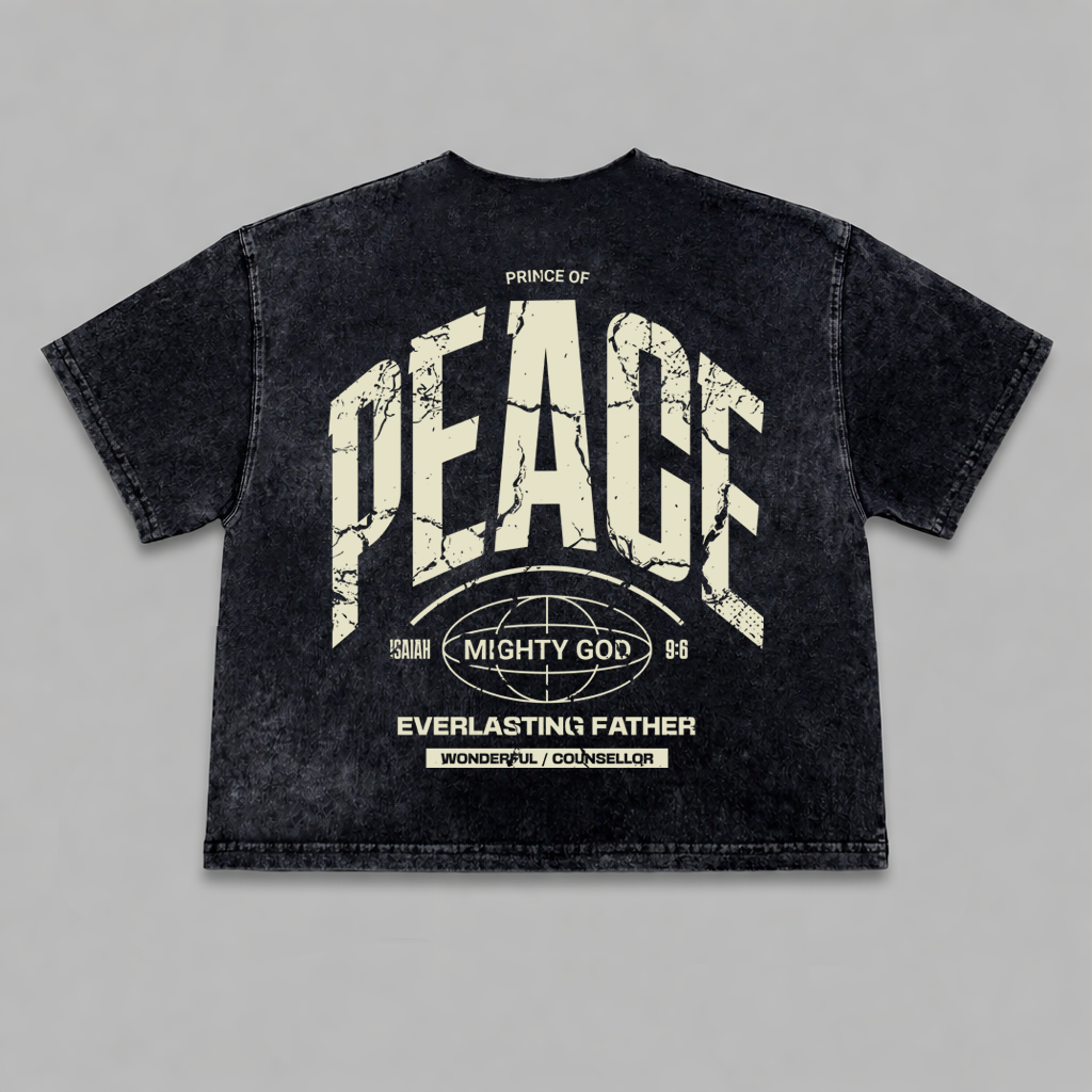 Tshirt Mujer Boxy stonewash PRINCE OF PEACE