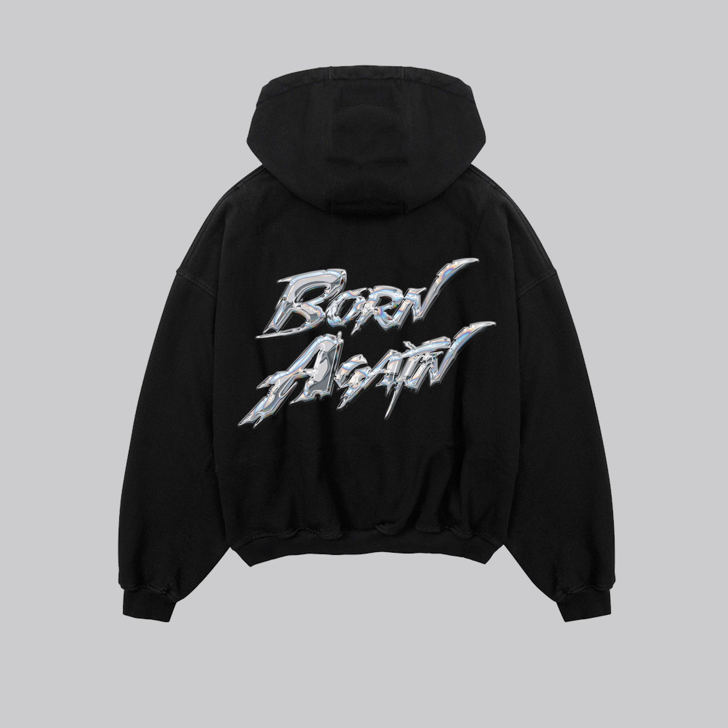 Hoodie Zip Boxy fit BORN AGAIN